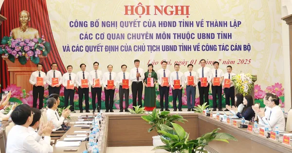 Công bố danh sách lãnh đạo các sở, ngành của tỉnh Lào Cai sau sáp nhập