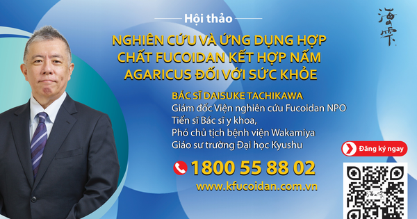 Đăng ký tham gia hội thảo nghiên cứu các tác dụng chuyên sâu của Fucoidan đối với sức khỏe