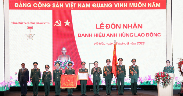 Đánh dấu 3 thập kỷ vươn mình, Viettel Construction đón nhận danh hiệu 'Anh hùng lao động'