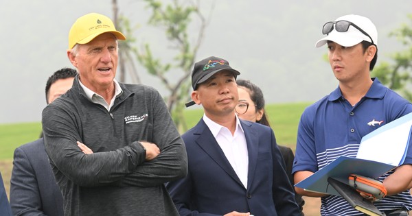 Huyền thoại “Cá mập trắng” Greg Norman khảo sát sân golf T&T Văn Lang Empire chuẩn bị cho trải nghiệm 18 hố