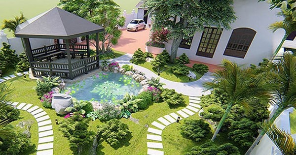 Những mẫu thiết kế sân vườn phong cách đẹp, báo giá thi công trọn gói chi tiết