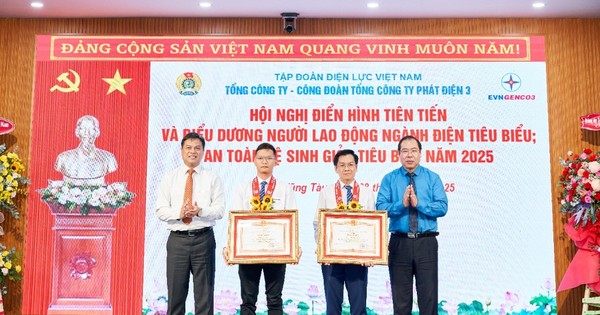 EVNGENCO3 biểu dương gương điển hình tiên tiến và người lao động tiêu biểu năm 2025