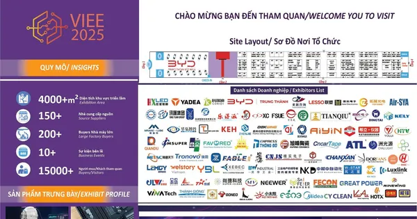 Bắc Ninh tổ chức Triển lãm công nghiệp điện tử quốc tế VIEE 2025 vào ngày 20/6