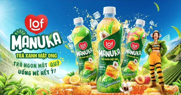 Trà xanh mật ong Lof Manuka: Nước cờ chiến lược của LOF chinh phục niềm tin và vị giác khách hàng
