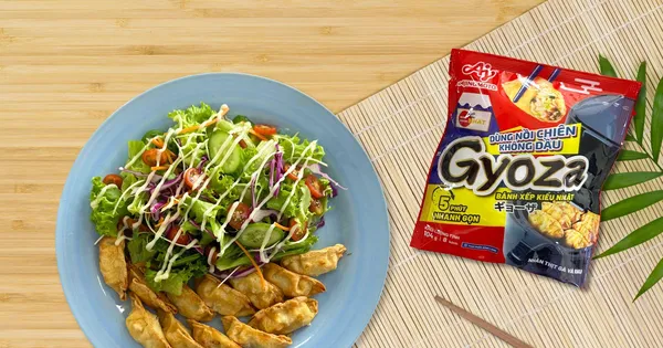 Bánh xếp Gyoza số 1 Nhật Bản của Ajinomoto đã nâng cấp phiên bản nồi chiên không dầu