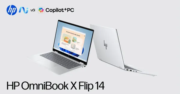 HP OmniBook X Flip 14 mới: Khơi mở chất sống 'nhẹ tênh' cùng hiệu năng AI vượt trội