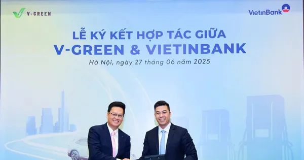 V-Green và Vietinbank ký kết hợp tác, đồng hành phát triển hạ tầng trạm sạc ô tô điện Vinfast
