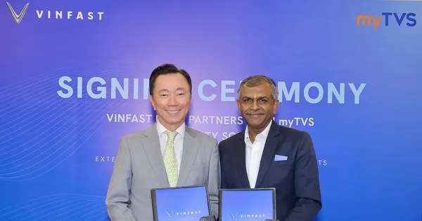 Vinfast ký kết hợp tác với myTVS nhằm phát triển mạng lưới dịch vụ hậu mãi toàn diện tại Ấn Độ