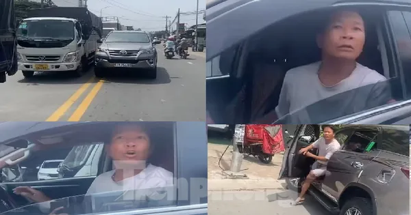 [CLIP] Lái xe phạm luật, còn tấn công người dùng điện thoại ghi hình