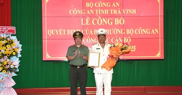 Công bố quyết định của Bộ trưởng Bộ Công an về công tác cán bộ