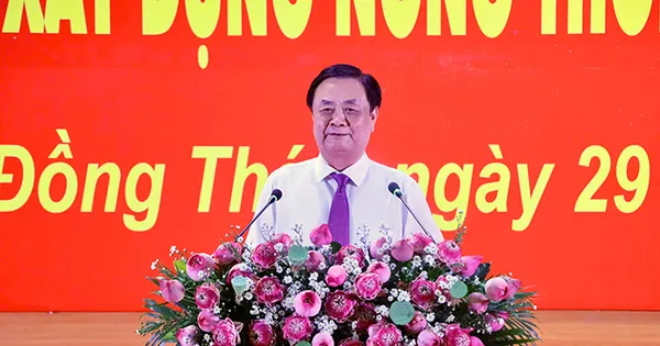 Phó Chủ tịch Quốc hội: Tỉnh Đồng Tháp mới cần tư duy mới, định hướng tiếp cận mới