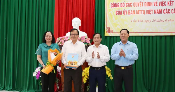 Cần Thơ: Công bố kết thúc hoạt động Ủy ban Mặt trận Tổ quốc các cấp thành phố