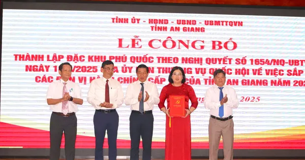 Công bố nhân sự chủ chốt 3 đặc khu của An Giang