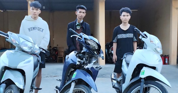 7 thanh thiếu niên sa lưới trong đường dây trộm cắp xe máy liên tỉnh