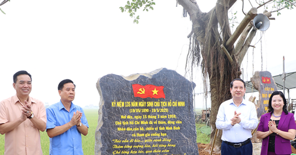 Ninh Bình khánh thành công trình ghi dấu nơi Chủ tịch Hồ Chí Minh về thăm