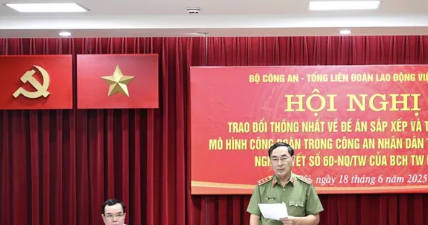 Đề xuất tổ chức hai cấp công đoàn trong Công an nhân dân