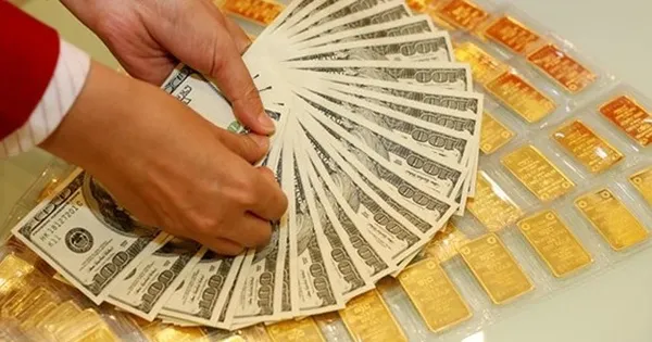Giá vàng tăng, USD lên kịch trần