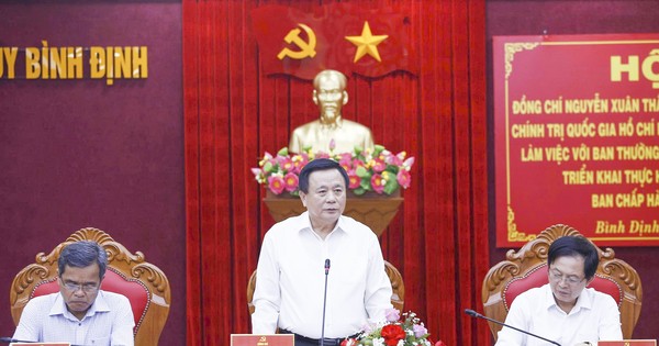 Đoàn công tác Trung ương làm việc với lãnh đạo tỉnh Bình Định và Gia Lai