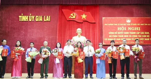 Gia Lai kiện toàn bộ máy Ủy ban MTTQ Việt Nam tỉnh