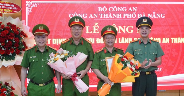 Công bố quyết định của Bộ trưởng Công an ở Đà Nẵng, Hậu Giang