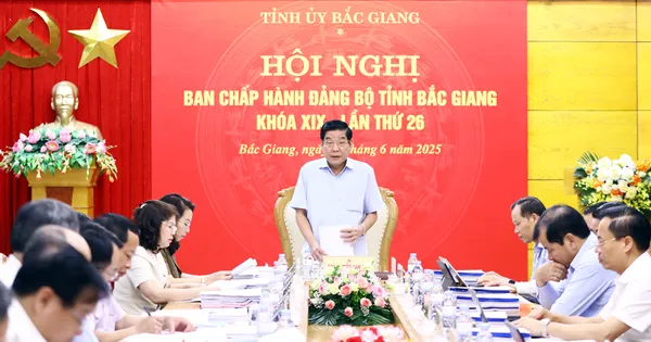 Thông qua dự thảo đề án thành lập Đảng bộ UBND tỉnh Bắc Ninh mới