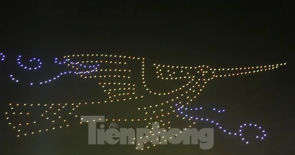 Lần đầu tiên trình diễn drone chào mừng tỉnh Bắc Ninh mới