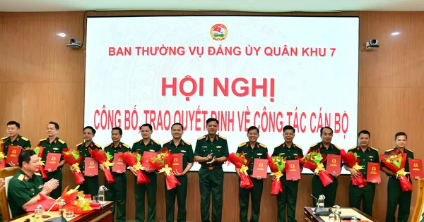 Quân khu 7 bổ nhiệm nhiều nhân sự chủ chốt