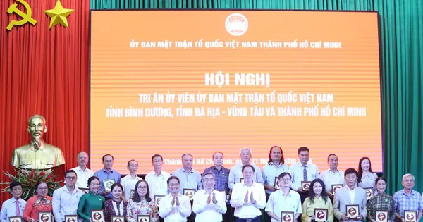Vinh danh, tri ân hơn 300 ủy viên MTTQ Việt Nam TPHCM