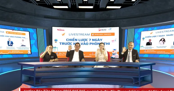 Báo Tiền Phong livestream giải đề thi tốt nghiệp THPT 2025