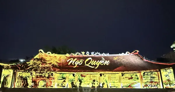 Trình diễn 3D Mapping kể về cuộc đời, chiến công của Đức vương Ngô Quyền