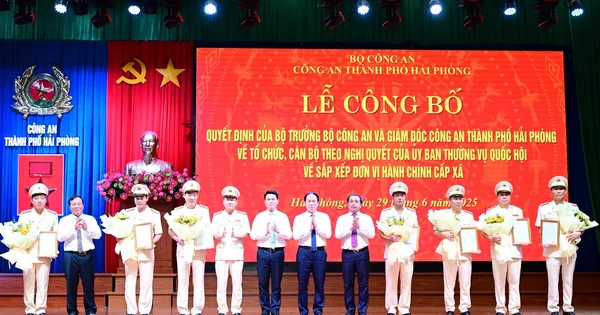 Công bố bộ máy mới của Công an Hải Phòng sau hợp nhất