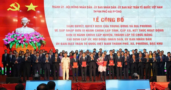 Cán bộ chủ chốt TP Hải Phòng sau hợp nhất