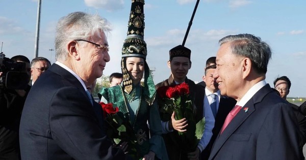 Tổng Bí thư Tô Lâm và Phu nhân bắt đầu thăm cấp Nhà nước Cộng hòa Kazakhstan