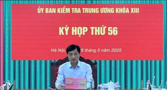 Ủy ban Kiểm tra Trung ương kỷ luật và đề nghị kỷ luật cán bộ