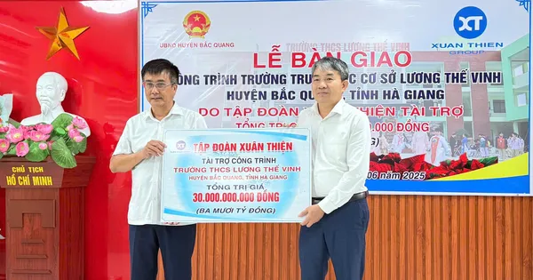Tập đoàn Xuân Thiện bàn giao ngôi trường 30 tỷ đồng cho học sinh Hà Giang