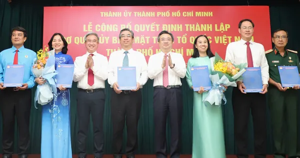Chi tiết nhân sự lãnh đạo Ủy ban MTTQ Việt Nam TPHCM mới