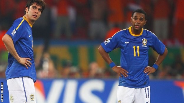 Giấc mơ World Cup kết thúc Kaka và Ronaldinho Sẽ không có bộ đôi này tại World Cup 2014