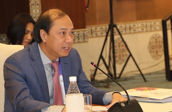 Asean, Ấn Độ sẽ bàn chuyện tăng cường hợp tác biển Thứ trưởng Ngoại giao Nguyễn Quốc Dũng tại phiên họp SOM Asean - Ấn Độ ngày 23/1. (Ảnh: Huy Bình)
