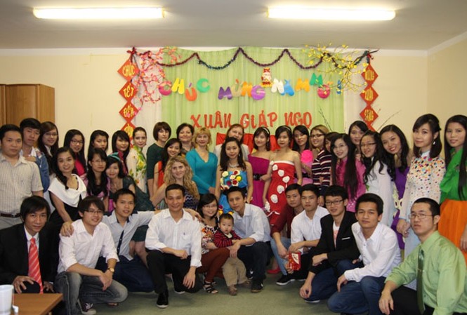 Du học sinh đón Tết ở Nga Du học sinh đón Tết.