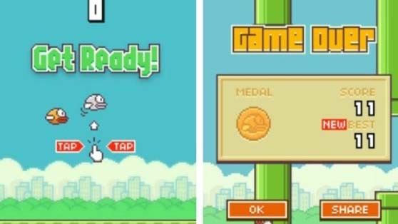 Chàng trai Việt làm điên đảo làng game thế giới Đồ họa của Flappy Bird khá đơn giản, gợi nhớ đến những trò game 8-bit.