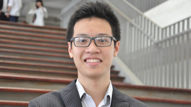 Câu chuyện của nam sinh được ĐH Princeton mời học Bạn Nguyễn Danh Tín. Ảnh:Văn Chung (VietNamNet)