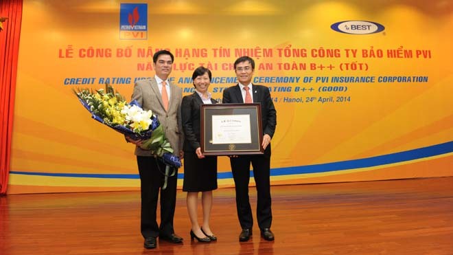 Bảo hiểm PVI được nâng hạng tín nhiệm Bảo hiểm PVI được nâng hạng tín nhiệm