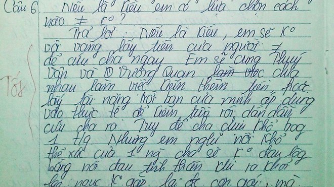 Những bài văn ngoài sức tưởng tượng của học sinh cấp ba Những bài văn ngoài sức tưởng tượng của học sinh cấp ba