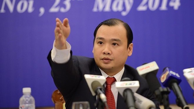 Việt Nam, Trung Quốc đồng ý không giải quyết bất đồng bằng quân sự Ông Lê Hải Bình tại cuộc họp báo chiều nay, 23/5. Ảnh: Zing