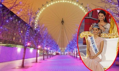 Hoa hậu Thế giới 2014 sẽ diễn ra ở Anh London, Anh sẽ là nơi Megan Young (ngồi, ảnh nhỏ) trao vương miện cho người kế nhiệm.