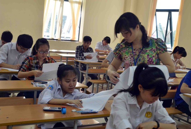 Ảnh: Thí sinh dự môn thi đầu tiên Ảnh: Thí sinh dự môn thi đầu tiên