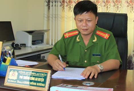 Những cuộc đấu trí nơi phên giậu Tổ quốc Trung tá Đinh Hồng Dương, Phó trưởng Công an huyện Tân Uyên, Lai Châu.