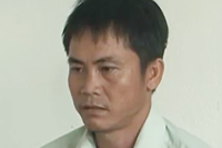 Người đàn ông tạt axit vợ vì không được 'yêu' Võ Văn Liền bị bắt giữ. Ảnh: C.A