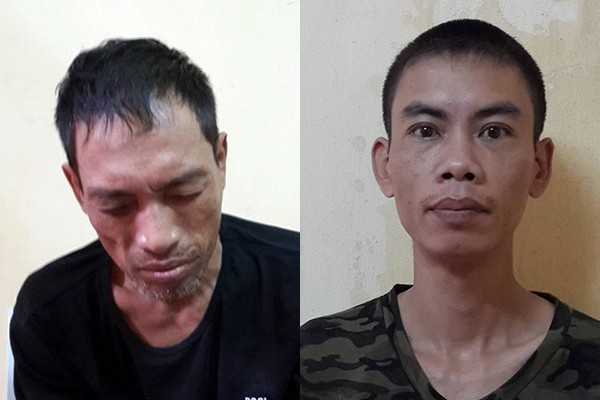 Bắt giữ 2 'đạo chích' có cả tá tiền án, tiền sự Hai đối tượng Cường - Lộc tại cơ quan điều tra.