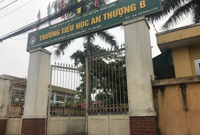 Chín học sinh bị cô giáo dùng thước đánh vì không chịu học bài Trường tiểu học An Thượng B.